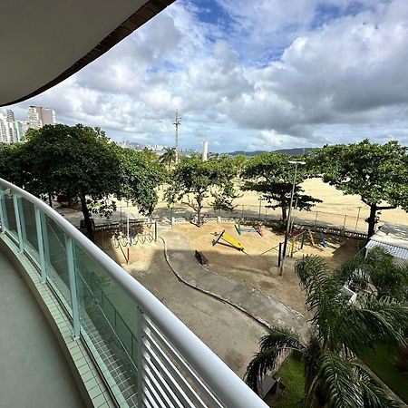 Ap Pe Na Areia Vista Parcial Mar Santos (Sao Paulo) Exterior foto