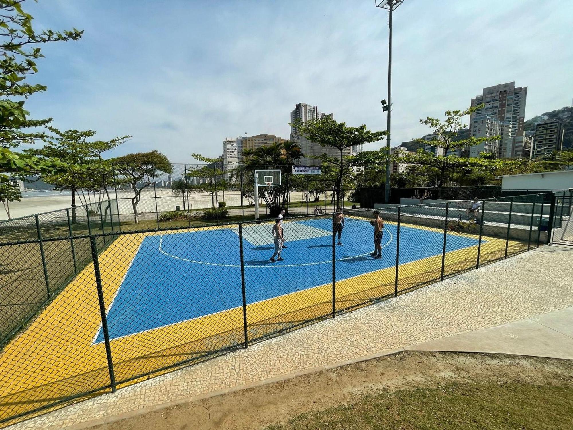 Ap Pe Na Areia Vista Parcial Mar Santos (Sao Paulo) Exterior foto