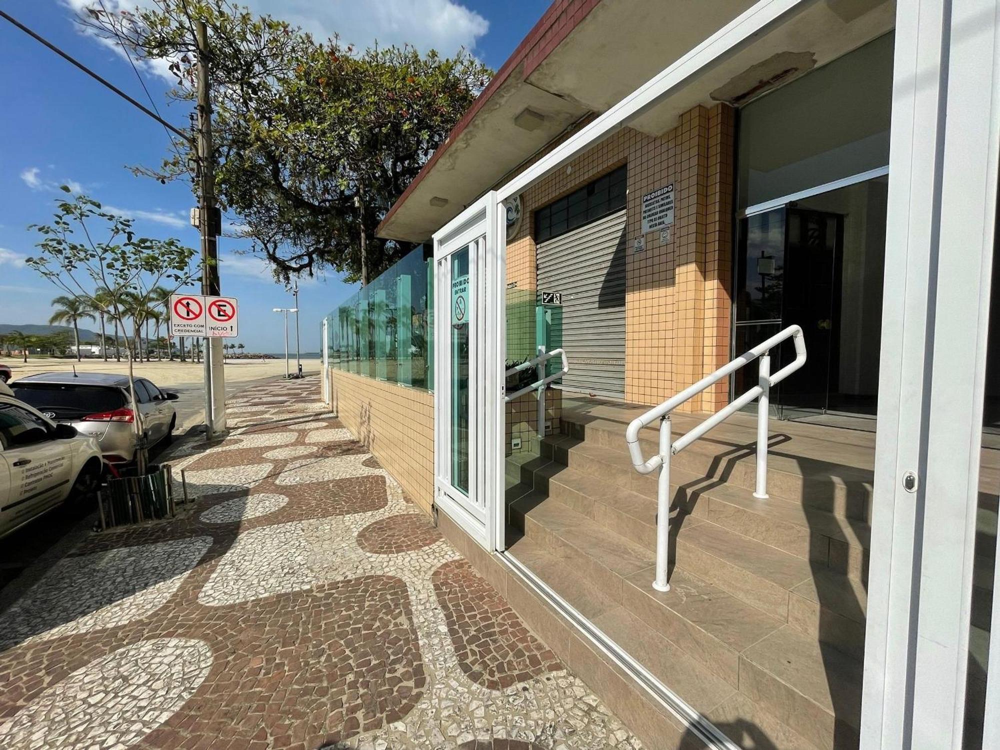 Ap Pe Na Areia Vista Parcial Mar Santos (Sao Paulo) Exterior foto