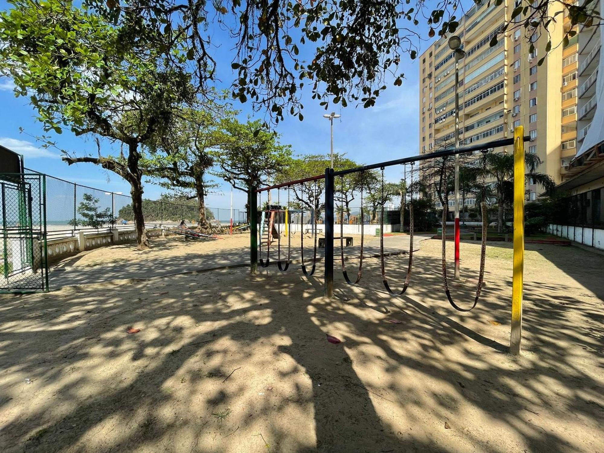 Ap Pe Na Areia Vista Parcial Mar Santos (Sao Paulo) Exterior foto